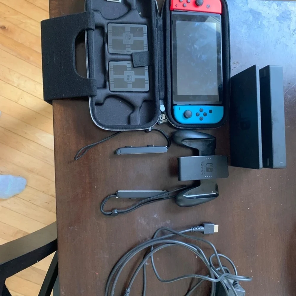 Nintendo Switch Console - Neon Red and Blue